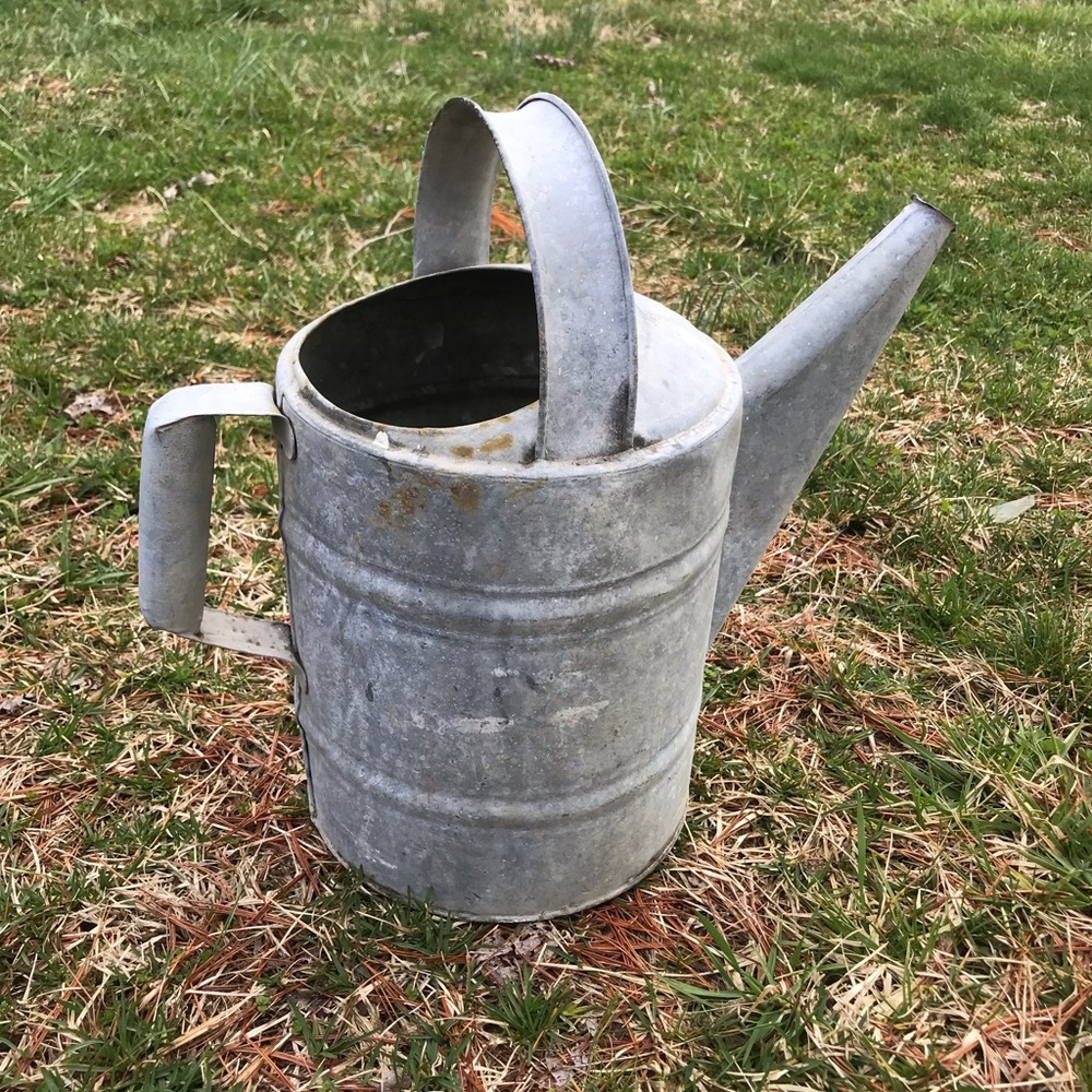 Antique Galvanized Watering Can